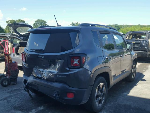 ZACCJAAB8HPF82550 - 2017 JEEP RENEGADE S BLACK photo 4