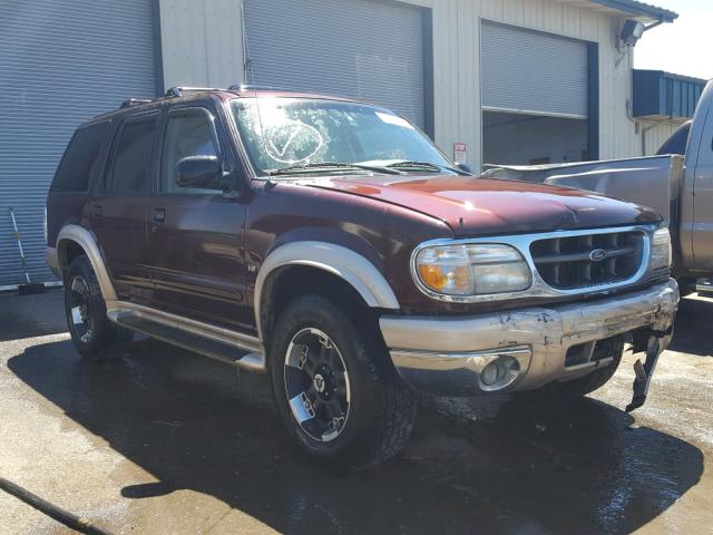 1FMZU84P4YZA71853 - 2000 FORD EXPLORER E BURGUNDY photo 1