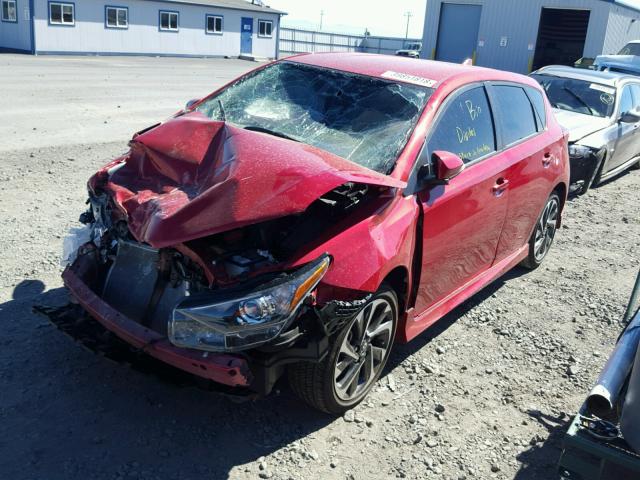 JTNKARJE0JJ564470 - 2018 TOYOTA COROLLA IM RED photo 2