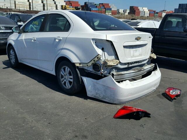 1G1JA5SH5C4151780 - 2012 CHEVROLET SONIC LS 白色 照片 3