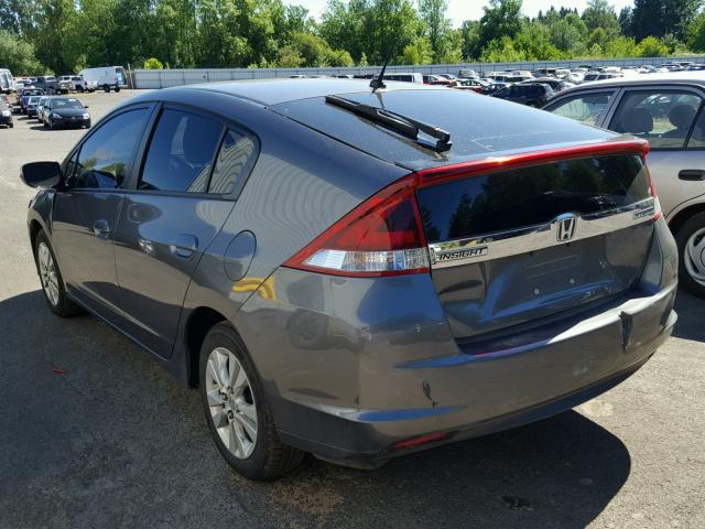 JHMZE2H78DS006062 - 2013 HONDA INSIGHT EX GRAY photo 3