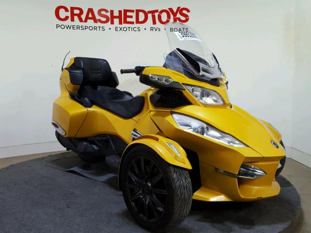 2BXNBBC11DV000169 - 2013 CAN-AM SPYDER ROA YELLOW photo 2