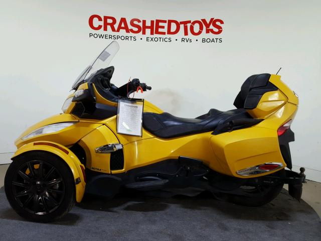 2BXNBBC11DV000169 - 2013 CAN-AM SPYDER ROA YELLOW photo 5