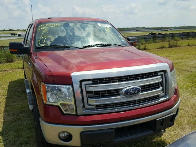 1FTFW1ET7EKF35128 - 2014 FORD F150 SUPER RED photo 1