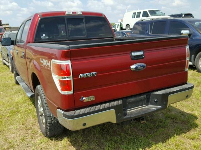 1FTFW1ET7EKF35128 - 2014 FORD F150 SUPER RED photo 3