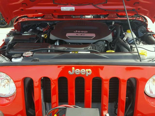 1C4AJWAG2FL746263 - 2015 JEEP WRANGLER S RED photo 7