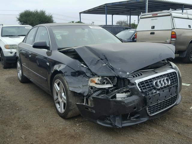 WAUAF78E88A068450 - 2008 AUDI A4 2.0T BLACK photo 1