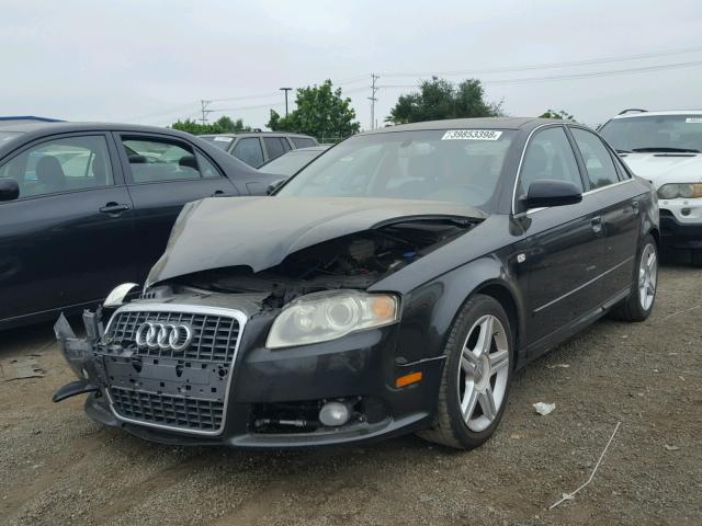 WAUAF78E88A068450 - 2008 AUDI A4 2.0T BLACK photo 2