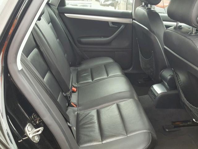 WAUAF78E88A068450 - 2008 AUDI A4 2.0T BLACK photo 6