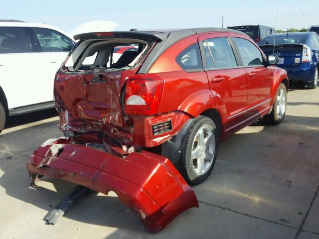 1B3HB78K58D625799 - 2008 DODGE CALIBER R/ RED photo 4