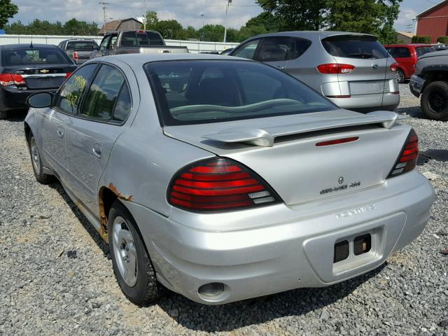 1G2NE52F83C102403 - 2003 PONTIAC GRAND AM S Gümüş foto 3