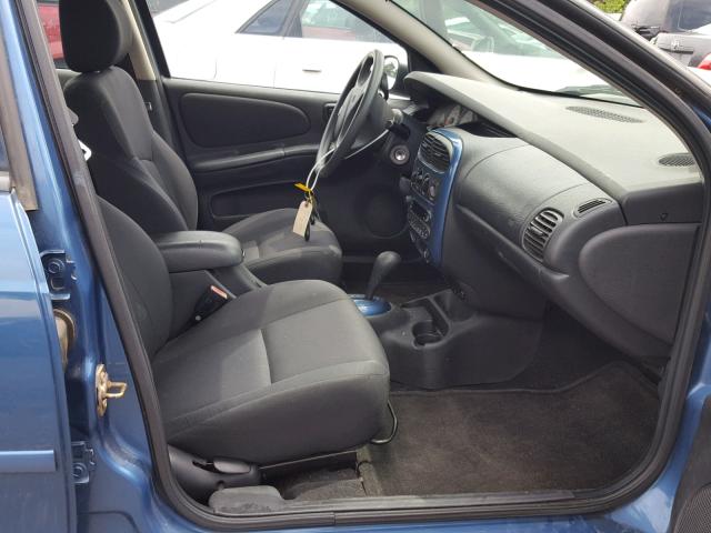 1B3ES56C93D230200 - 2003 DODGE NEON SXT BLUE photo 5