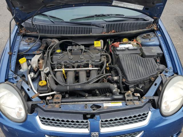 1B3ES56C93D230200 - 2003 DODGE NEON SXT BLUE photo 7