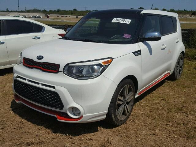 KNDJP3A52E7072926 - 2014 KIA SOUL + WHITE photo 2