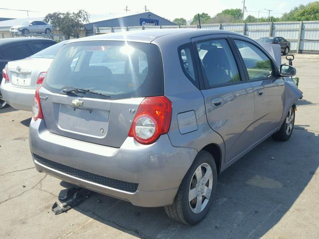 KL1TD6DE3AB064220 - 2010 CHEVROLET AVEO LS GRAY photo 4