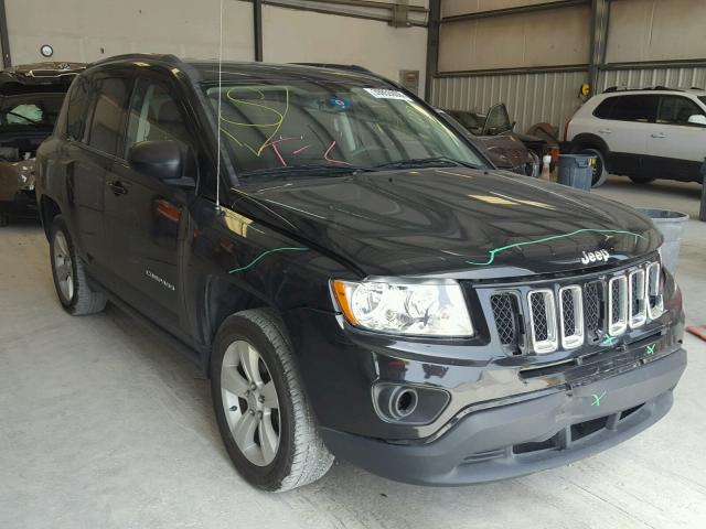 1C4NJCBA3CD677423 - 2012 JEEP COMPASS SP BLACK photo 1