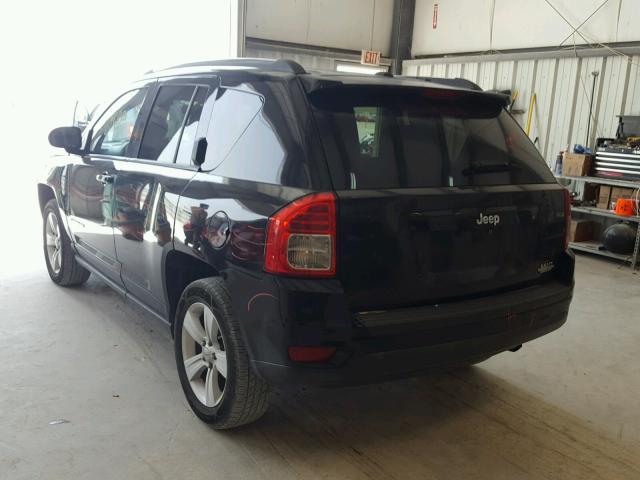 1C4NJCBA3CD677423 - 2012 JEEP COMPASS SP BLACK photo 3