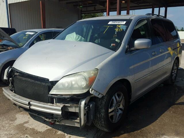 5FNRL38765B091589 - 2005 HONDA ODYSSEY SILVER photo 2