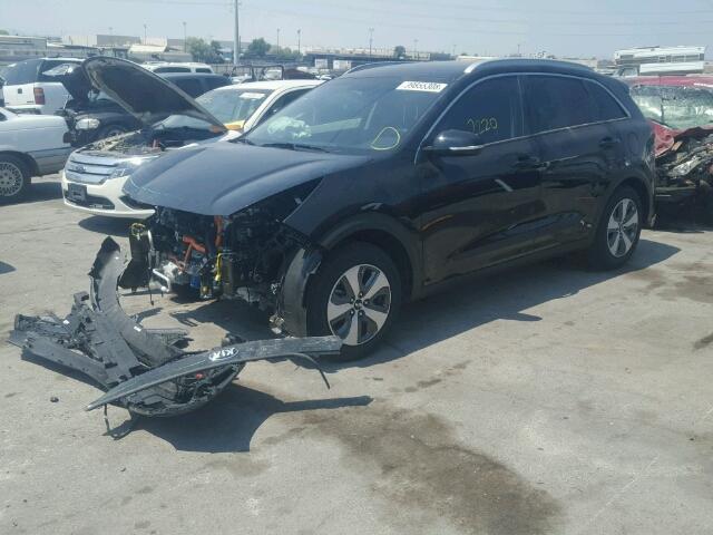 KNDCC3LC2J5144780 - 2018 KIA NIRO EX BLACK photo 2