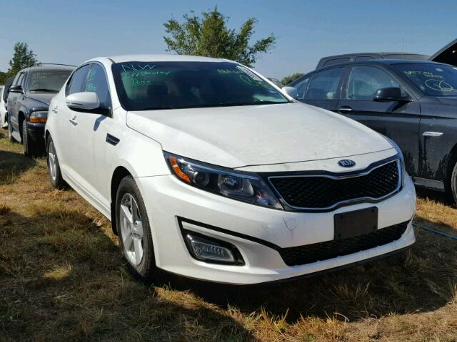 KNAGM4A75F5655558 - 2015 KIA OPTIMA WHITE photo 1