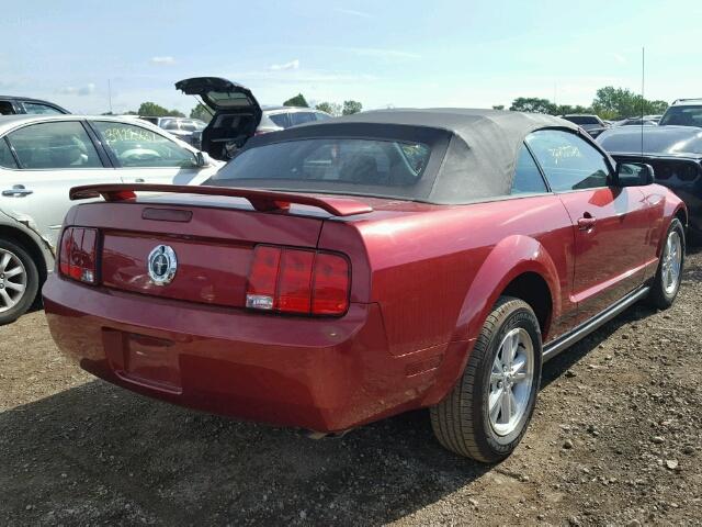 1ZVFT84N165160466 - 2006 FORD MUSTANG RED photo 4