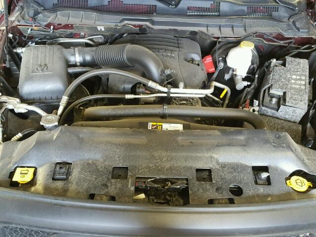 1C6RR7YT7HS788741 - 2017 RAM 1500 REBEL წითელი ფოტო 7