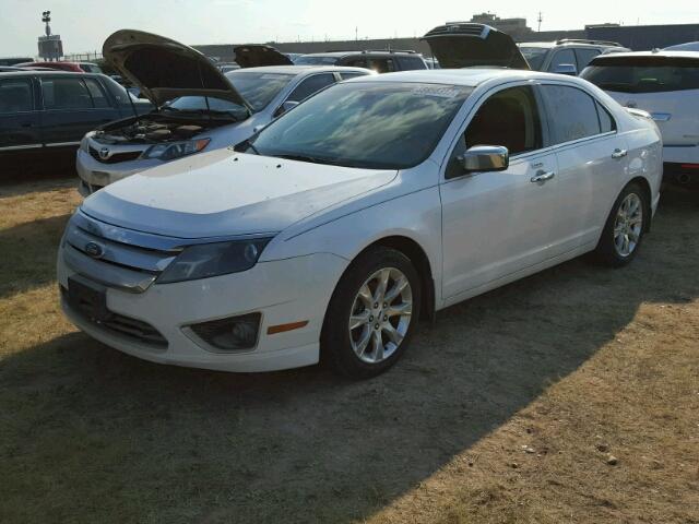 3FAHP0JG3CR376969 - 2012 FORD FUSION SEL WHITE photo 2