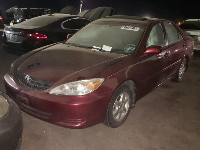 4T1BE32K14U260749 - 2004 TOYOTA CAMRY LE BURGUNDY photo 2