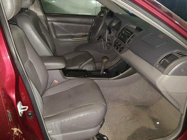 4T1BE32K14U260749 - 2004 TOYOTA CAMRY LE ბურგუნდია ფოტო 5