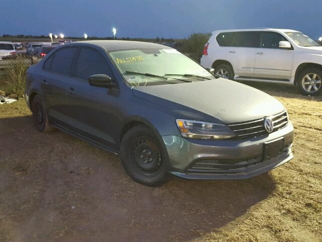 3VW2K7AJ0FM416569 - 2015 VOLKSWAGEN JETTA BASE GRAY photo 1