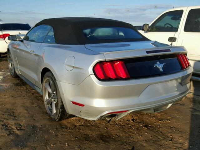 1FATP8EM4F5372400 - 2015 FORD MUSTANG SILVER photo 3