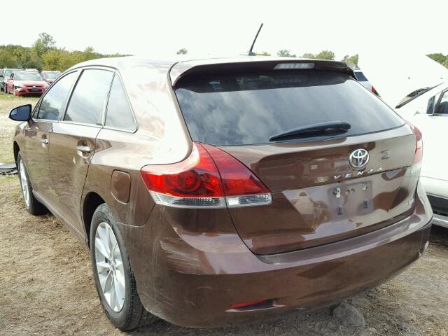 4T3ZA3BBXDU066156 - 2013 TOYOTA VENZA BROWN photo 3