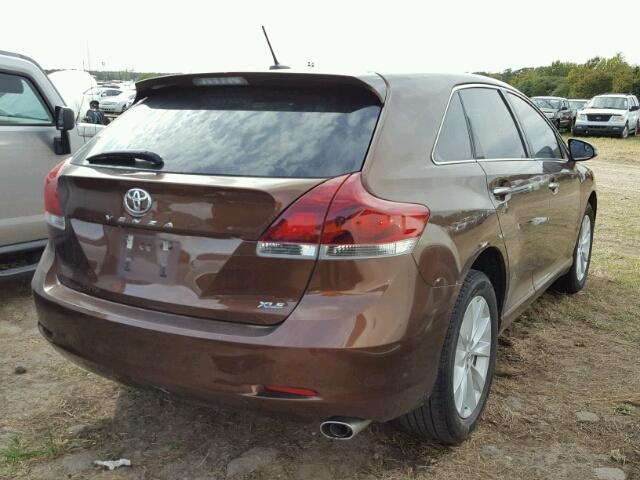 4T3ZA3BBXDU066156 - 2013 TOYOTA VENZA BROWN photo 4