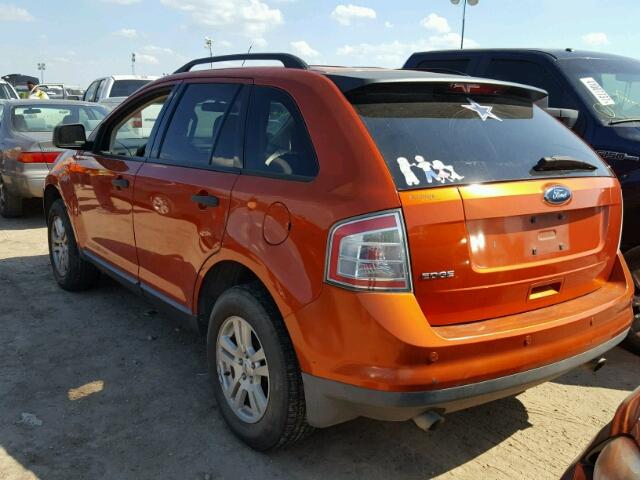 2FMDK36C08BA23962 - 2008 FORD EDGE SE ORANGE photo 3