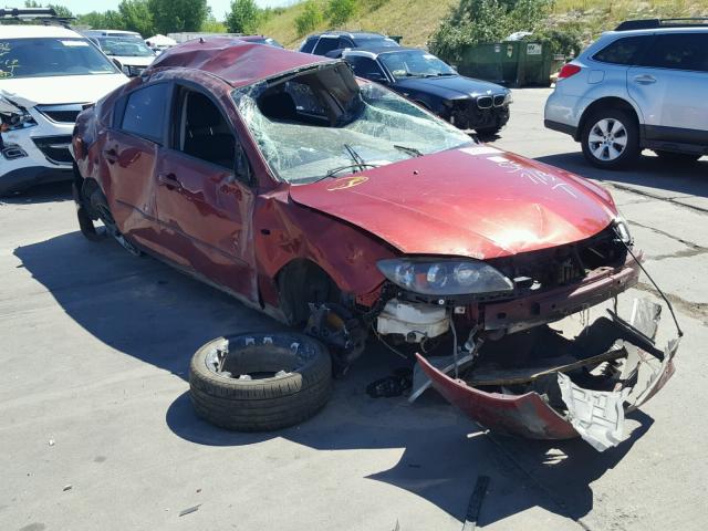 JM12K32F181179919 - 2008 MAZDA 3 I RED photo 1