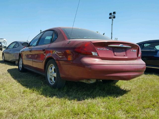 1FAFP53U73G166504 - 2003 FORD TAURUS RED photo 3