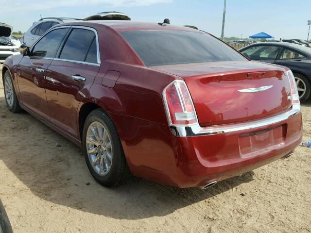 2C3CCAET6EH109101 - 2014 CHRYSLER 300C RED photo 3