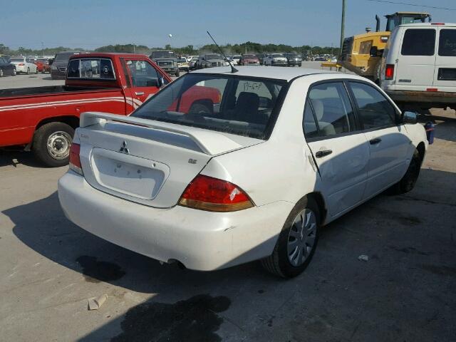 JA3AJ26EX7U014473 - 2007 MITSUBISHI LANCER ES WHITE photo 4