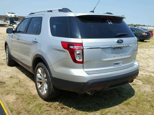 1FM5K7D82DGA12166 - 2013 FORD EXPLORER SILVER photo 3