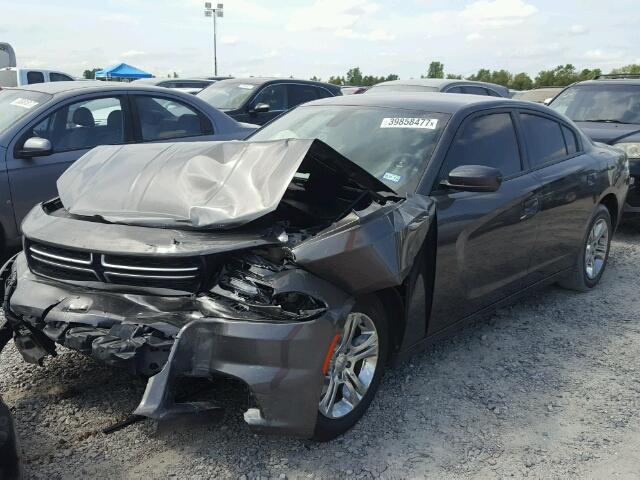 2C3CDXBGXFH751913 - 2015 DODGE CHARGER SE GRAY photo 2