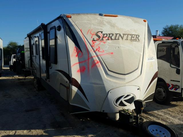 4YDT32822E1530555 - 2014 KEYSTONE SPRINTER WHITE photo 1