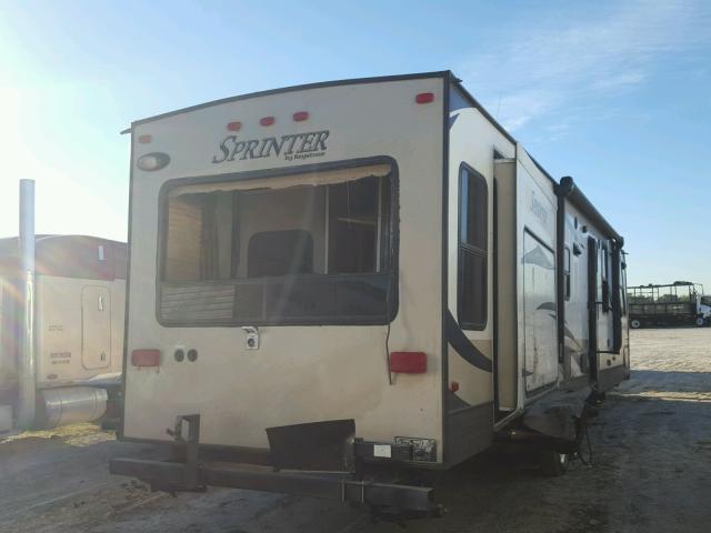 4YDT32822E1530555 - 2014 KEYSTONE SPRINTER WHITE photo 4