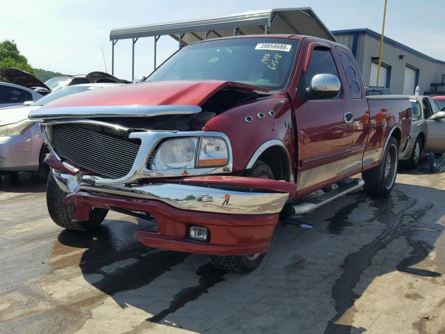 2FTRX17244CA54576 - 2004 FORD F-150 HERI MAROON photo 2