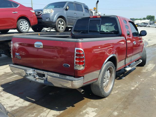 2FTRX17244CA54576 - 2004 FORD F-150 HERI MAROON photo 4