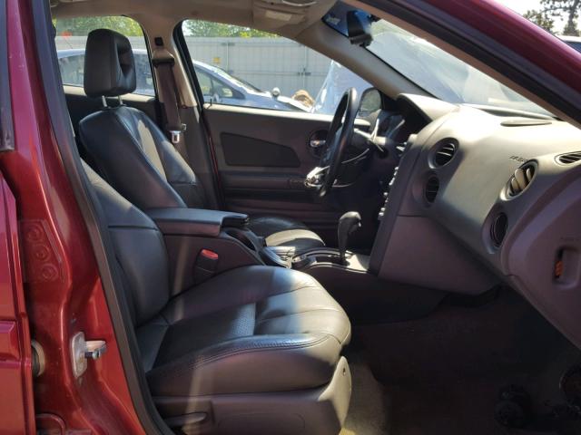 2G2WS542541186209 - 2004 PONTIAC GRAND PRIX MAROON photo 5
