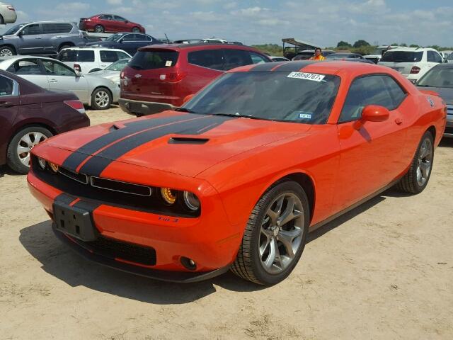 2C3CDZAGXGH316114 - 2016 DODGE CHALLENGER ORANGE photo 2