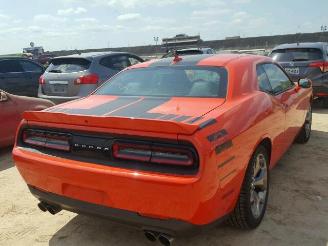 2C3CDZAGXGH316114 - 2016 DODGE CHALLENGER ORANGE photo 4