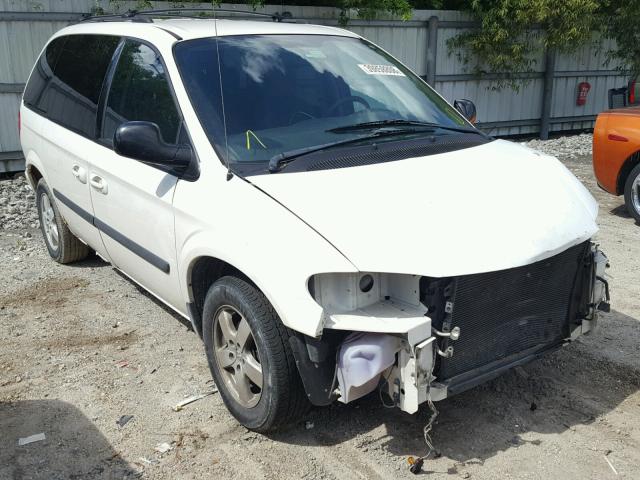 1D4GP45R45B153326 - 2005 DODGE CARAVAN SX WHITE photo 1