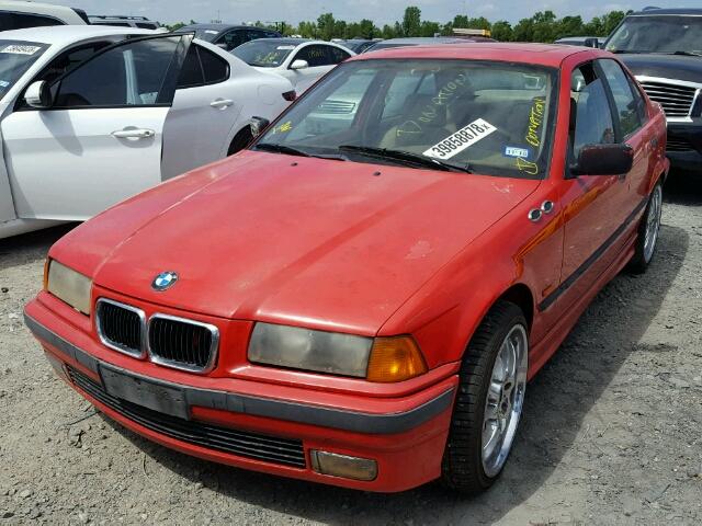 WBACC9321VEE58369 - 1997 BMW 318 I RED photo 2