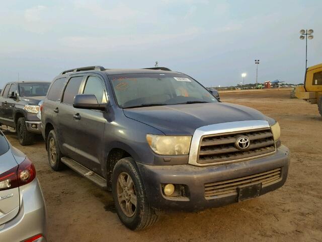 5TDZM5G11AS001650 - 2010 TOYOTA SEQUOIA SR GRAY photo 1